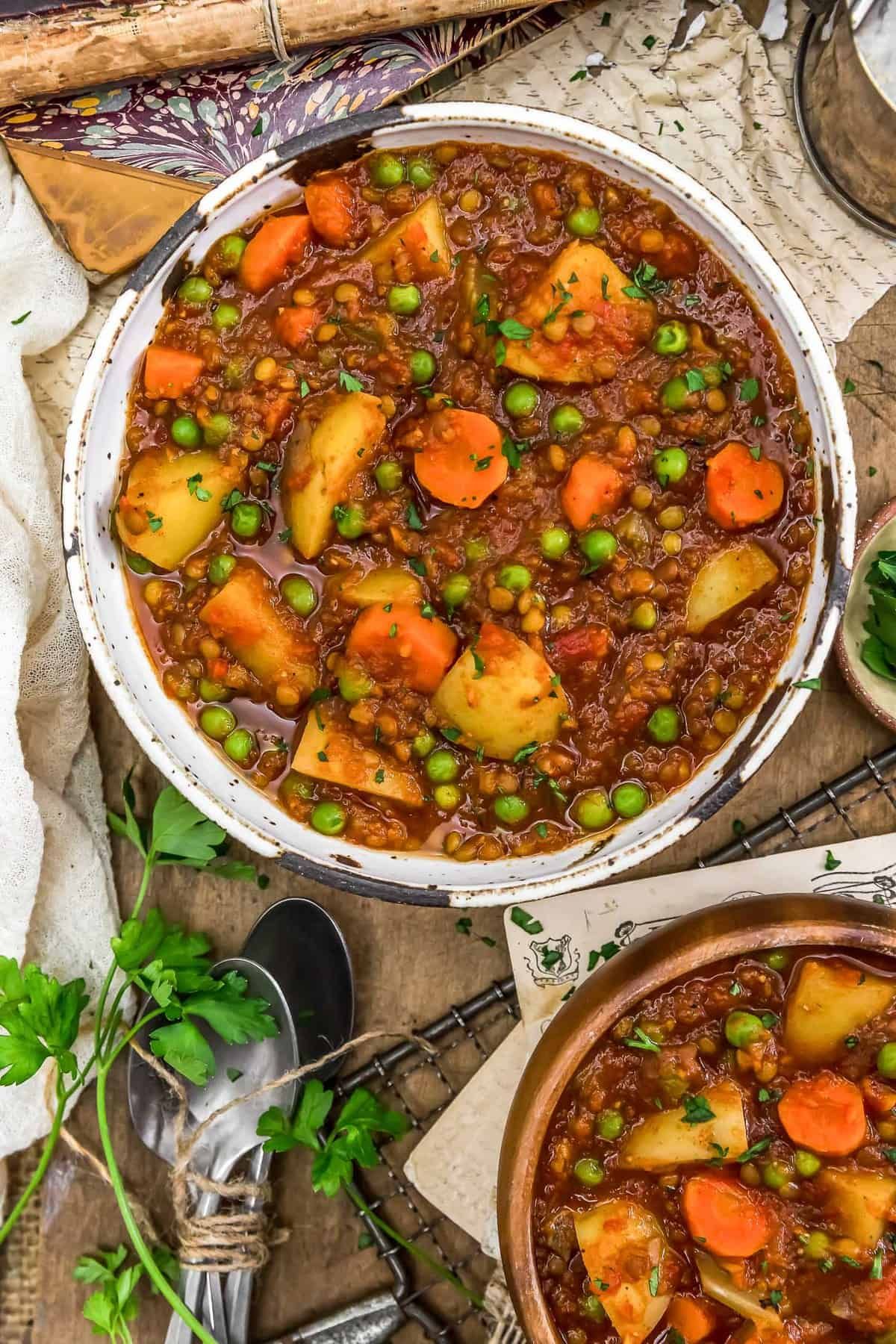 Hungarian-Inspired Lentil Stew with Root Vegetables