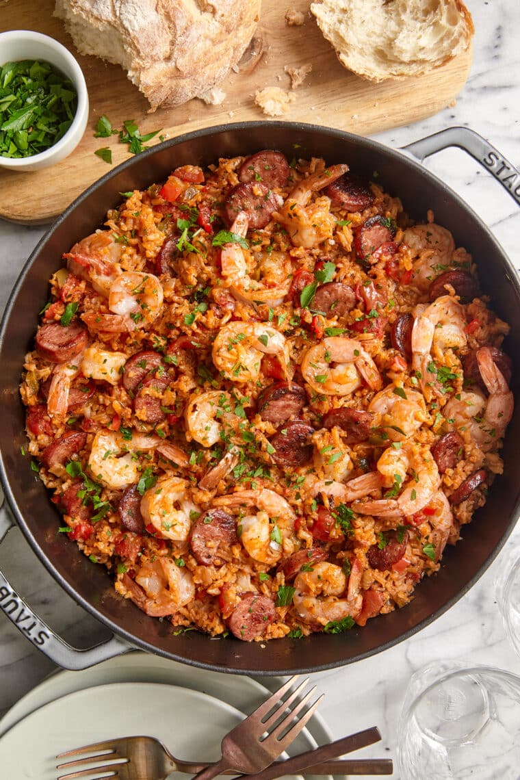 One-Pot Spicy Cajun Shrimp and Sausage Jambalaya