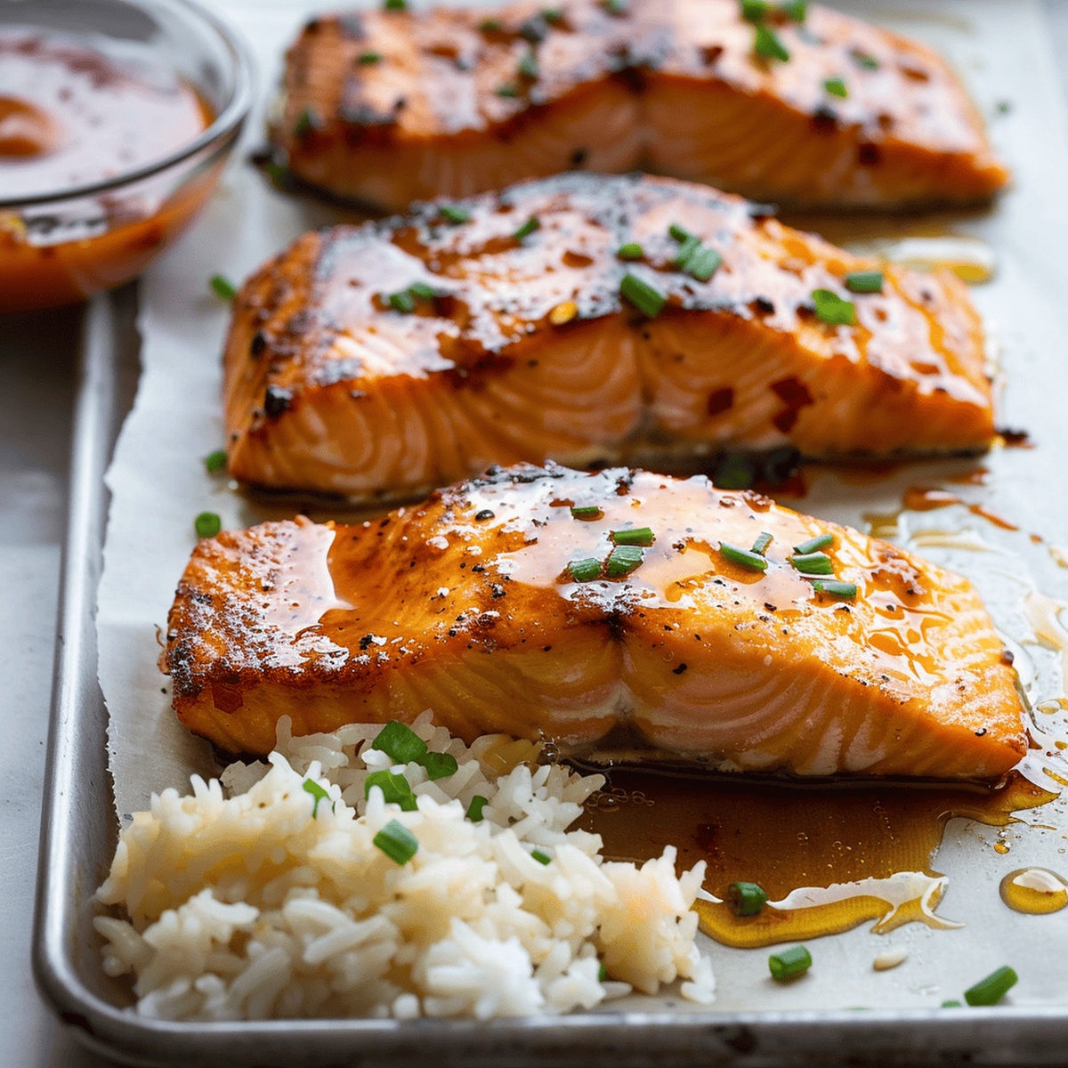 Citrus-Honey Glazed Salmon with Chili and Ginger