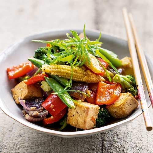 Smoked Paprika Tofu and Veggie Stir Fry