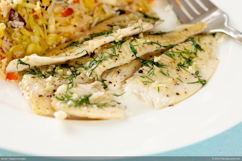 Kenosha-Style Lake Michigan Whitefish with Lemon-Dill Butter