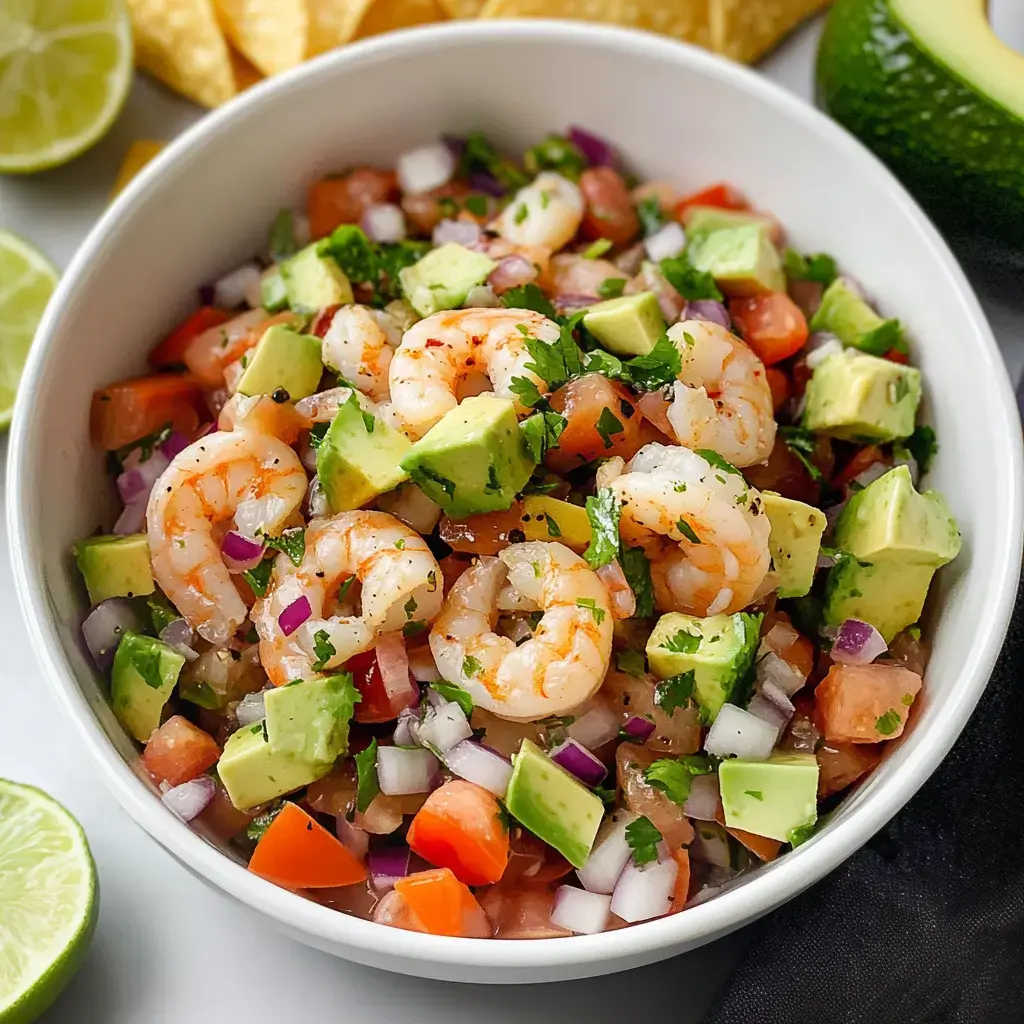 Citrus-Spiced Shrimp Ceviche with Avocado and Jalapeño