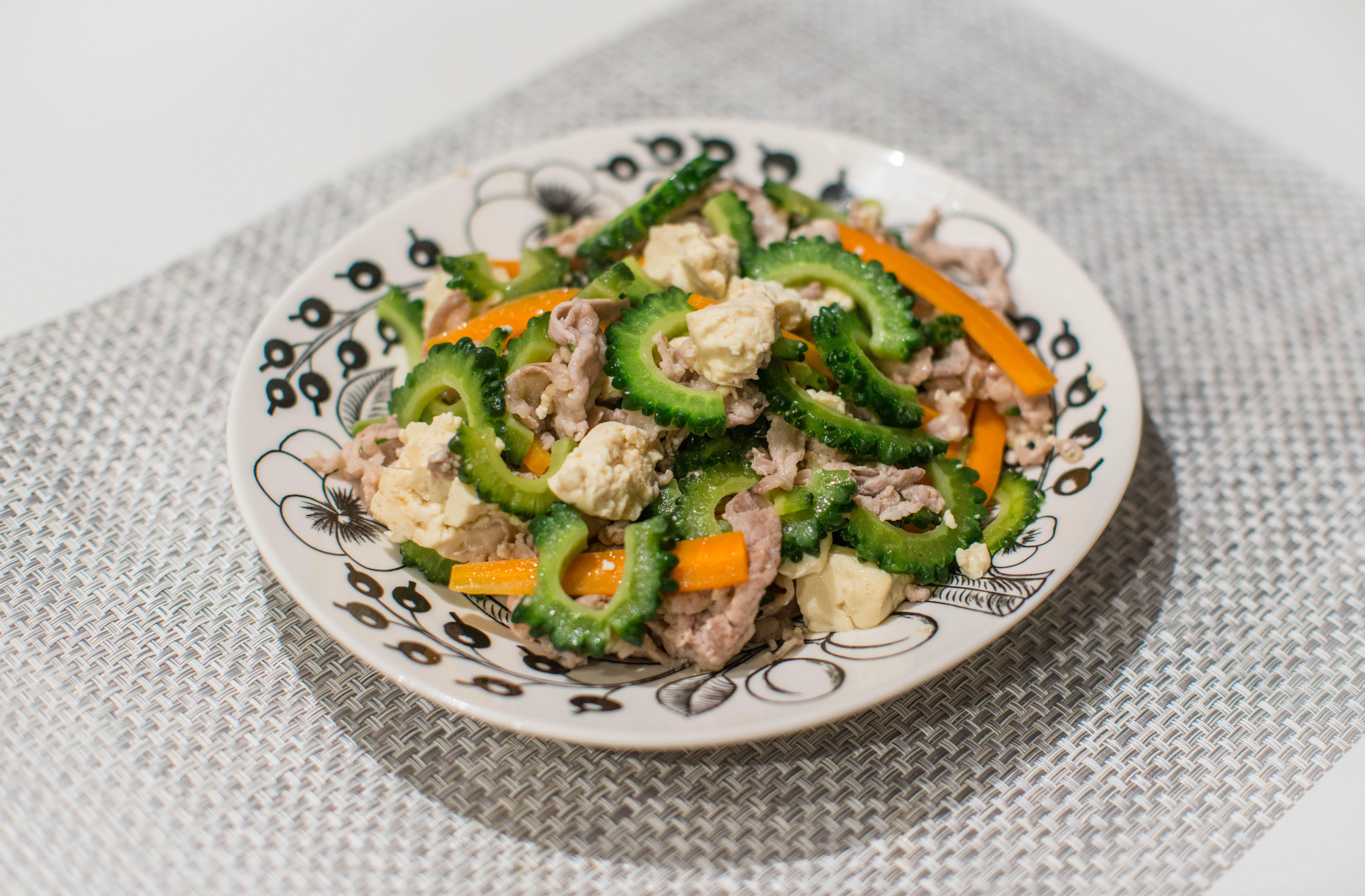 Okinawan Goya Champuru with Tofu