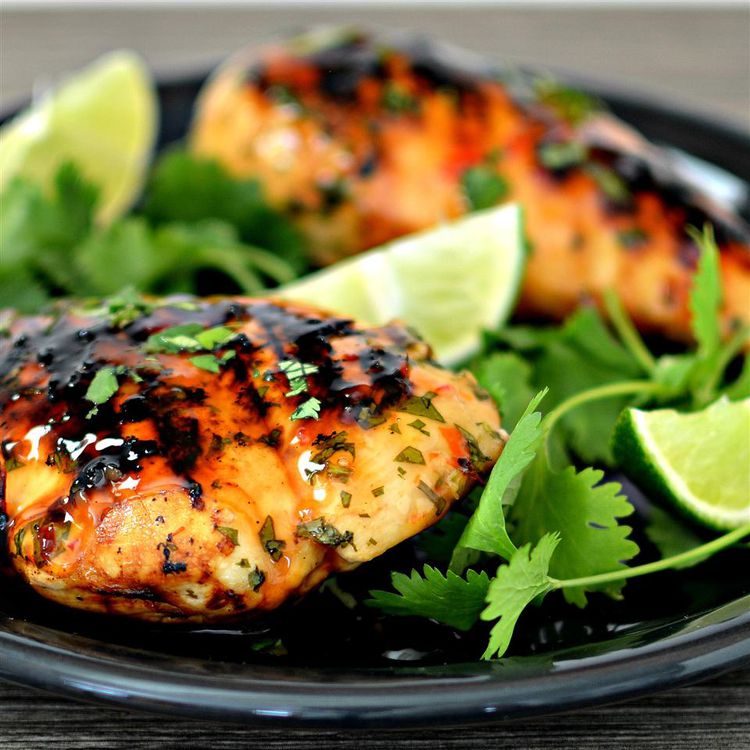 Cilantro-Lime Grilled Chicken with Venezuelan Guasacaca Sauce