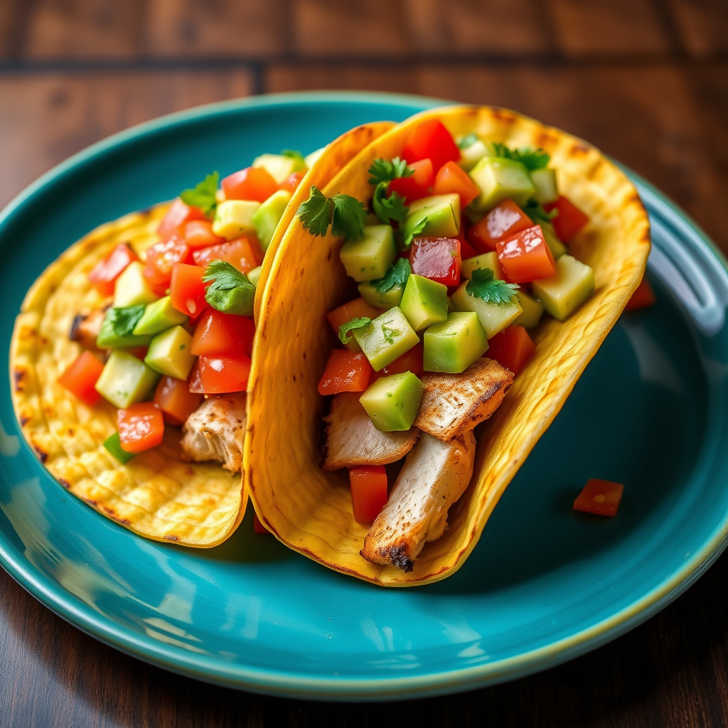 Grilled Kid-Friendly Chicken Tacos with Avocado Crema