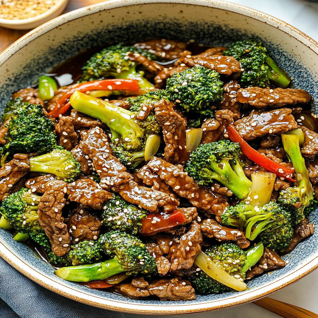 Quick Beef Stir-Fry with Broccoli and Garlic Sauce