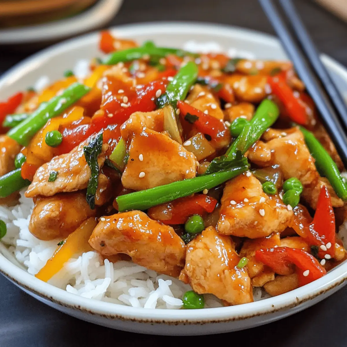 Stir-Fried Chicken with Popular Sweet and Spicy Sauce