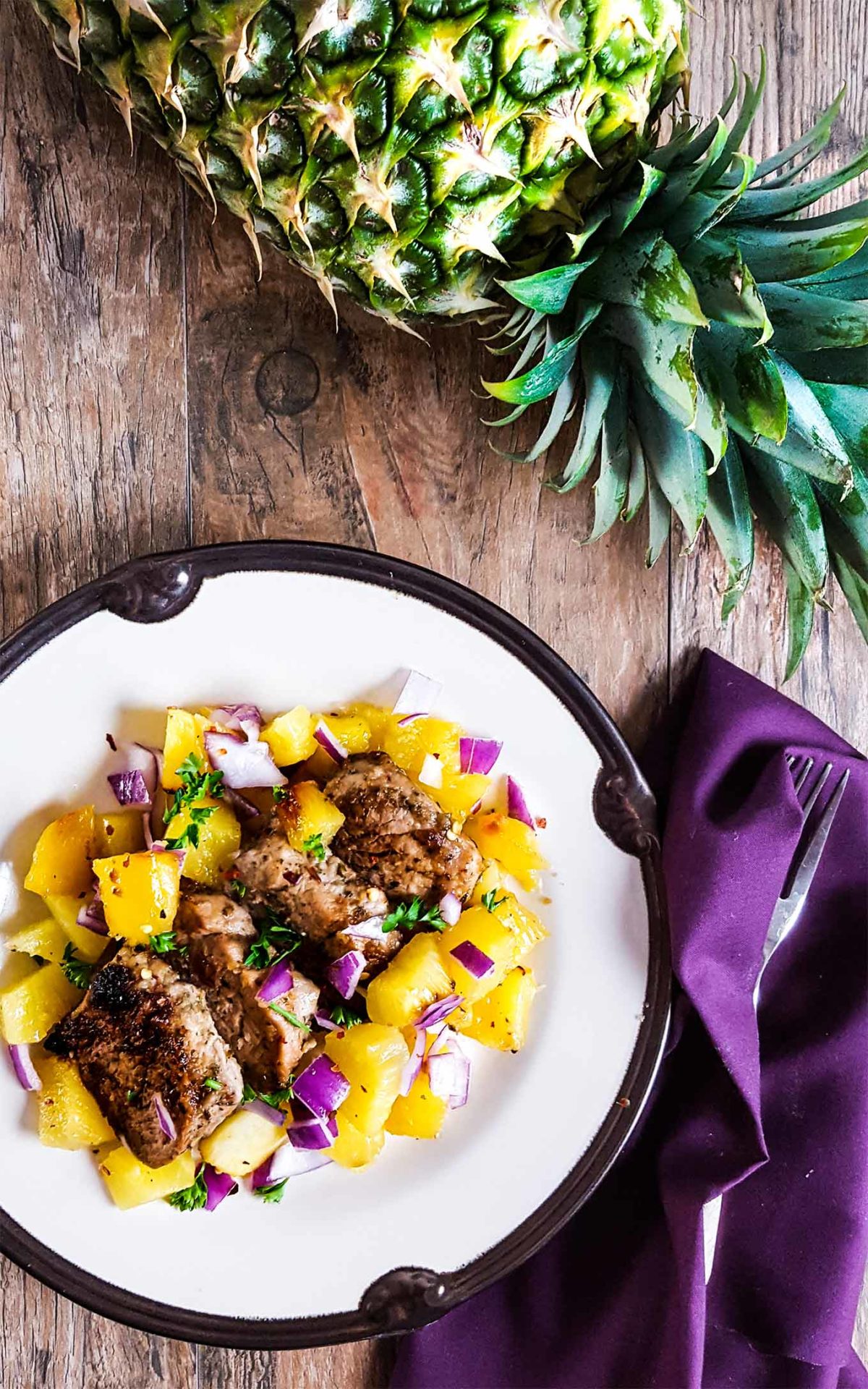 Slow-Cooked Caribbean Jerk Pork Shoulder with Pineapple Salsa