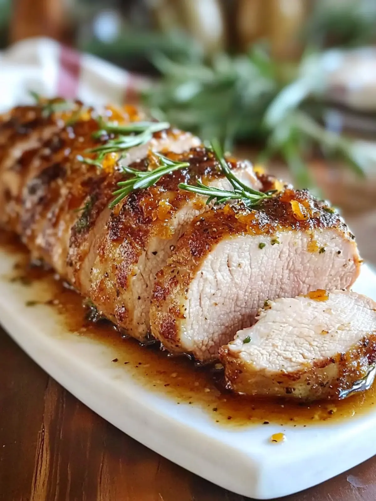 Oven-Roasted Pork Tenderloin with Maple Dijon Glaze