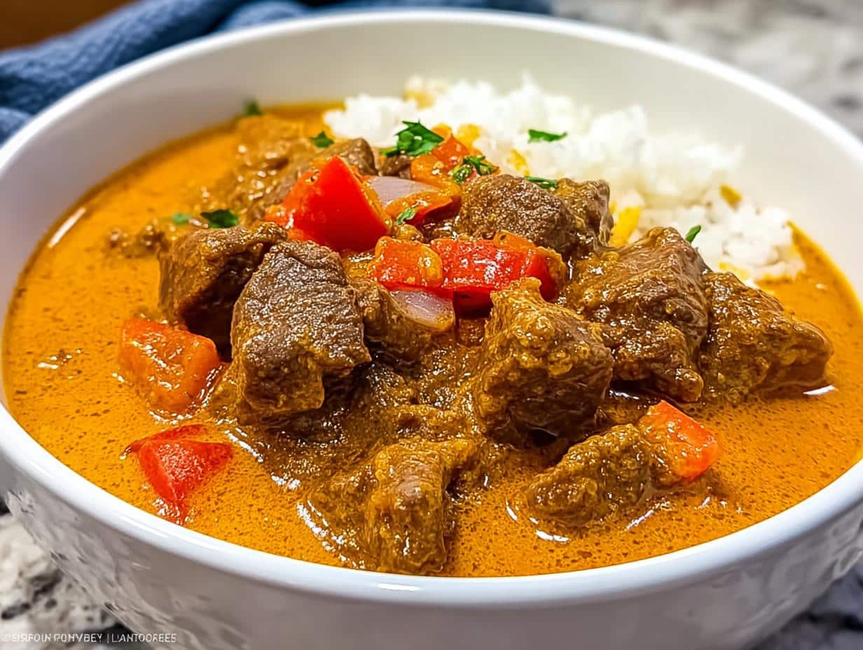 Stewed Senegalese Lamb with Peanut and Tomato