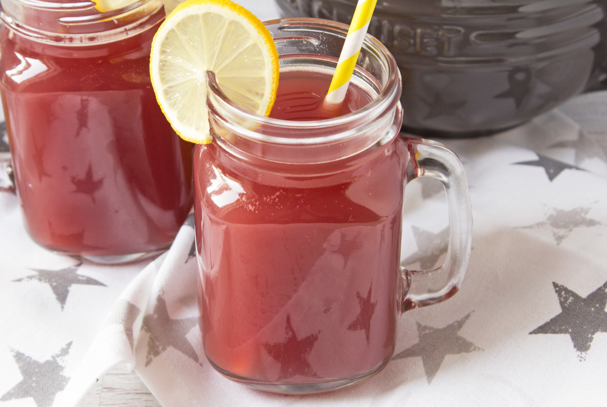 Sparkling Ginger and Peach Non-Alcoholic Punch