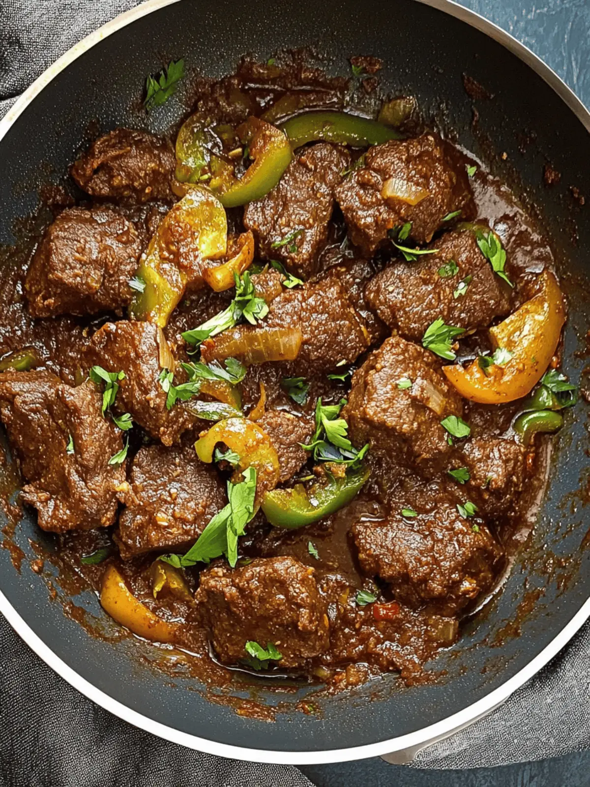 Slow-Simmered Tibs Beef with Rosemary and Garlic