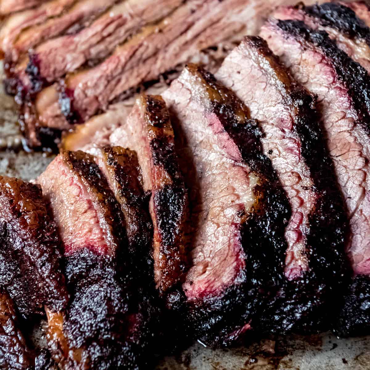 Grilled Texas-Style Smoked Brisket with Spicy BBQ Glaze