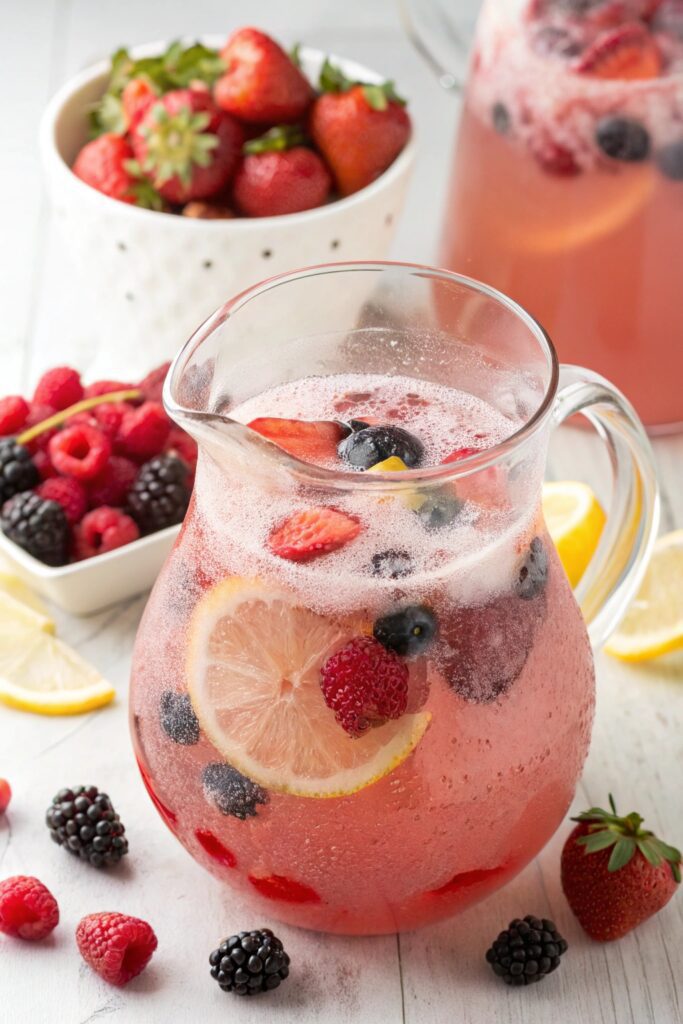 Sparkling Berry-Lemonade Punch