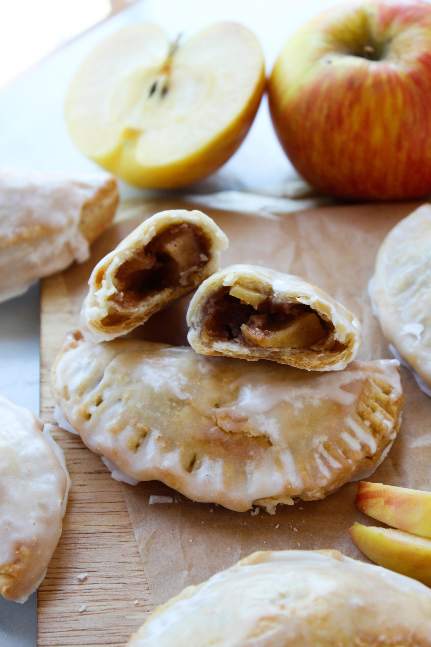 Baked Apple Hand Pies with Cinnamon Sugar Glaze
