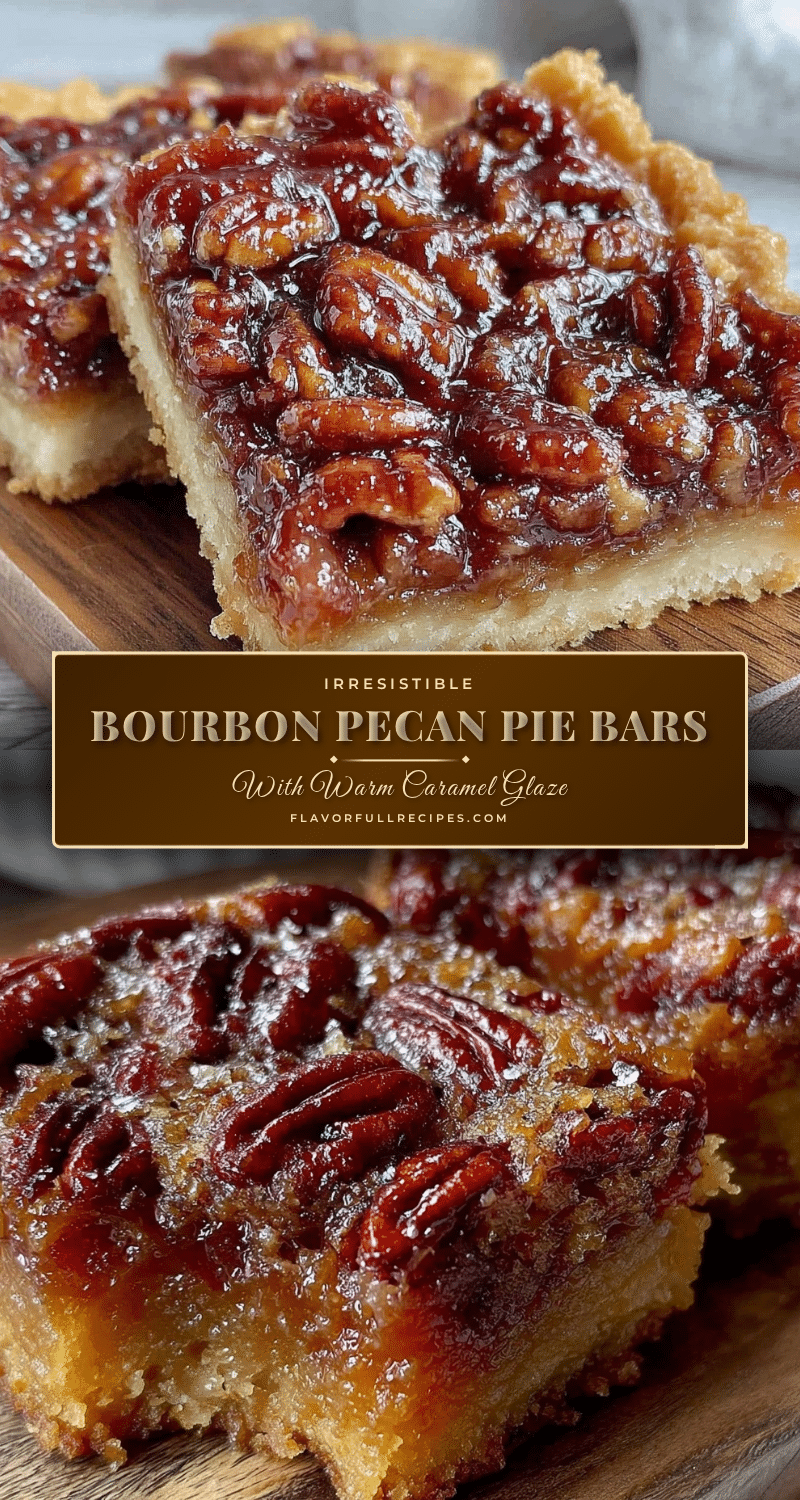 Baked Bourbon Pecan Pie Bars