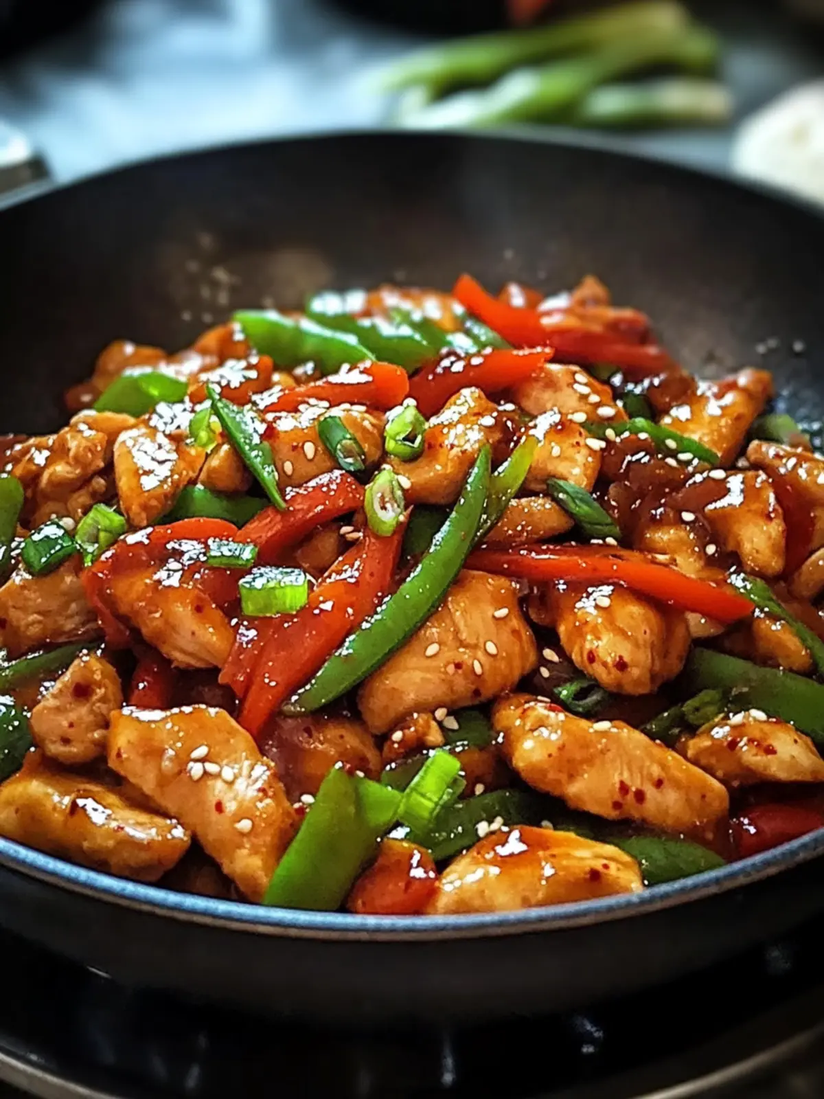 Spicy Korean-Inspired Chicken Stir Fry with Sesame