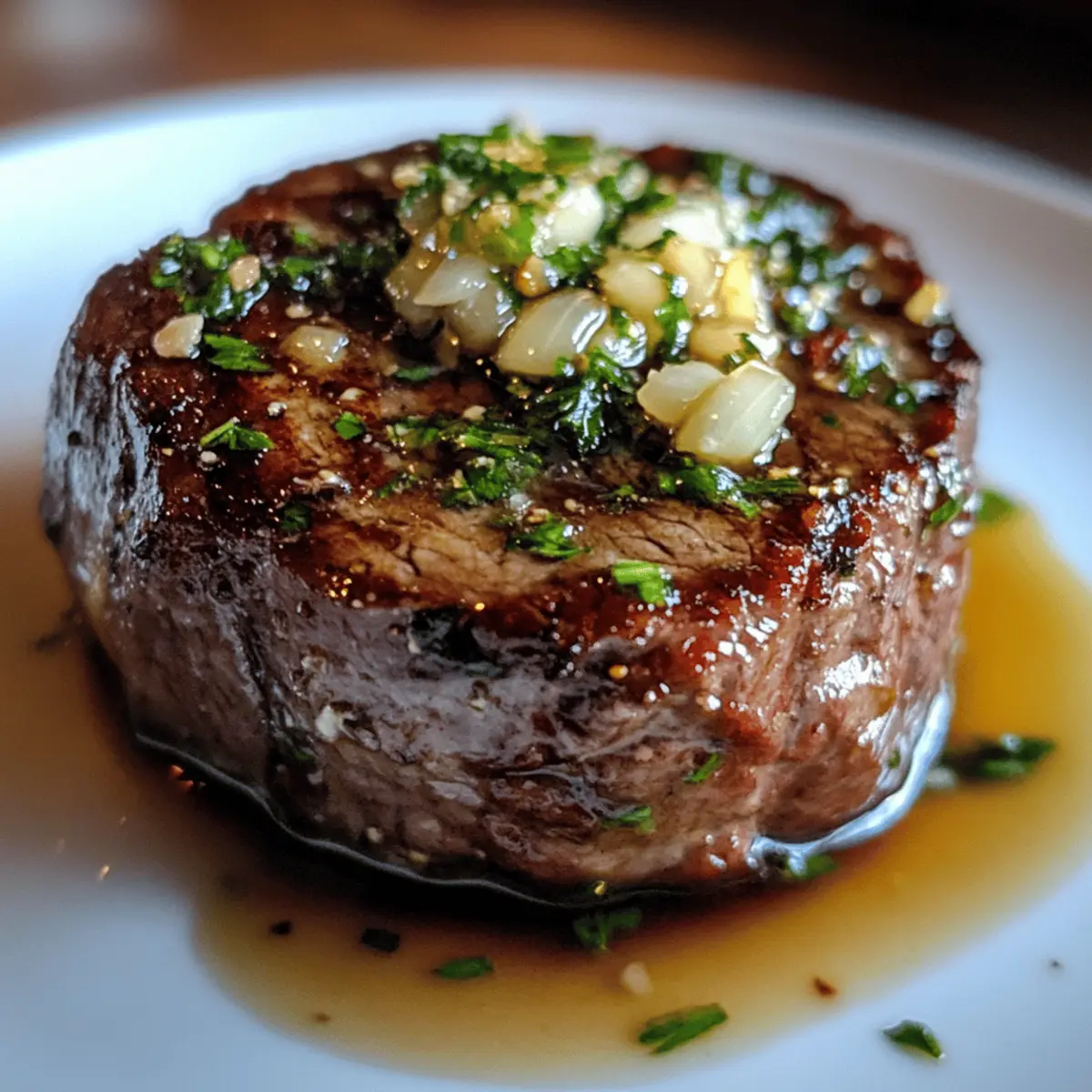 Pan-Seared Filet Mignon with Crab Fried Rice