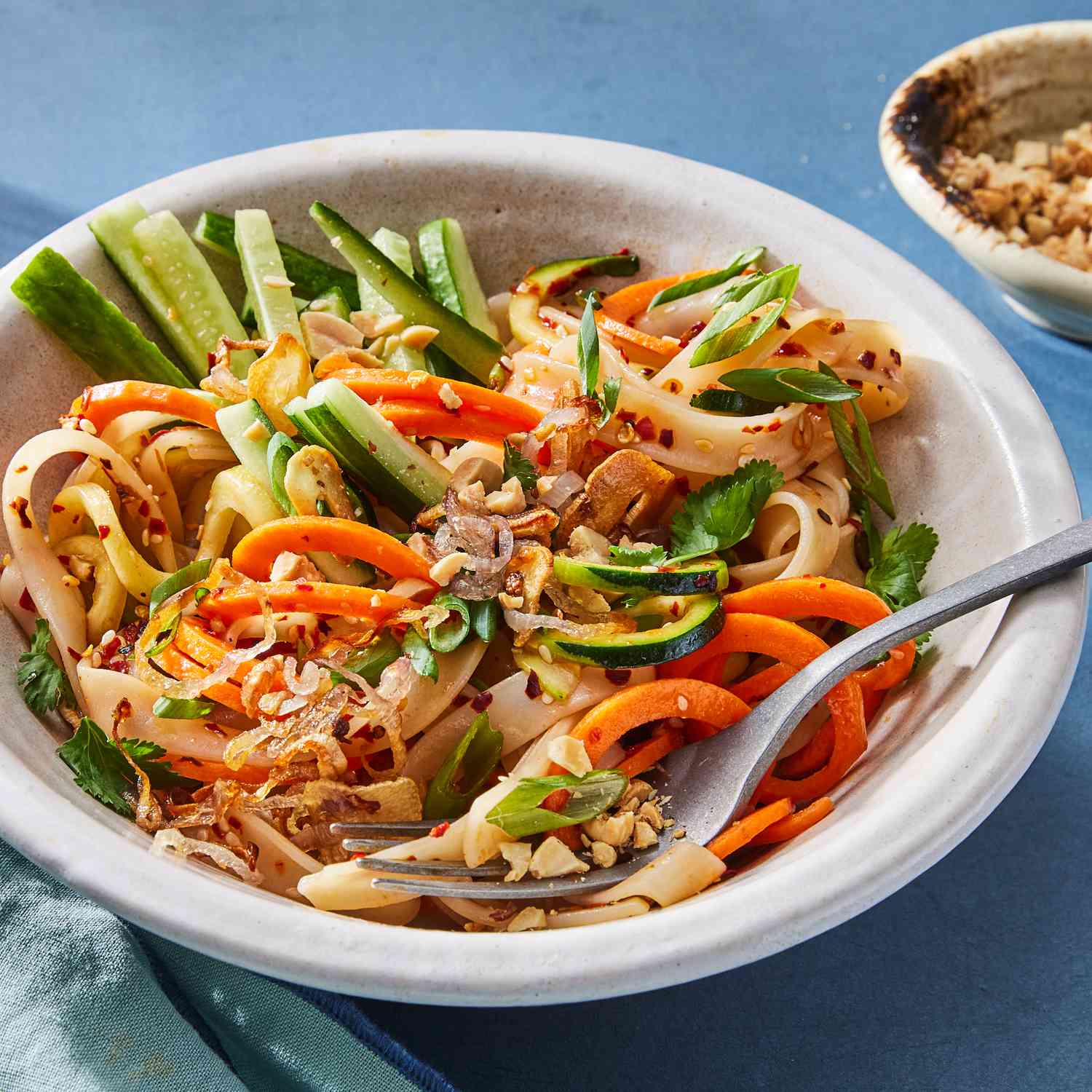 Shanxi-Style Noodles with Spicy Chili Oil and Pickled Vegetables