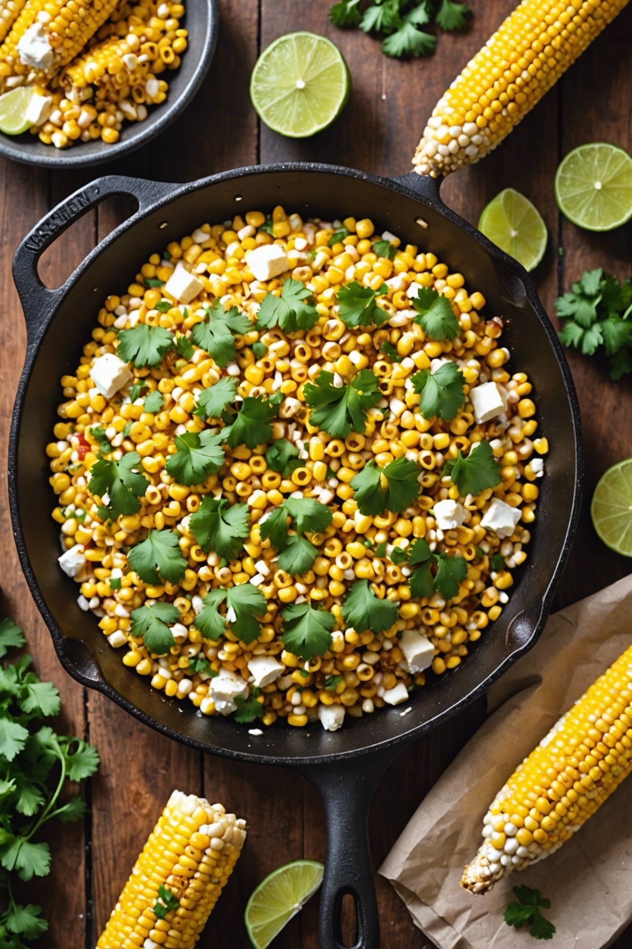 One-Pan Mexican Street Corn and Black Bean Skillet