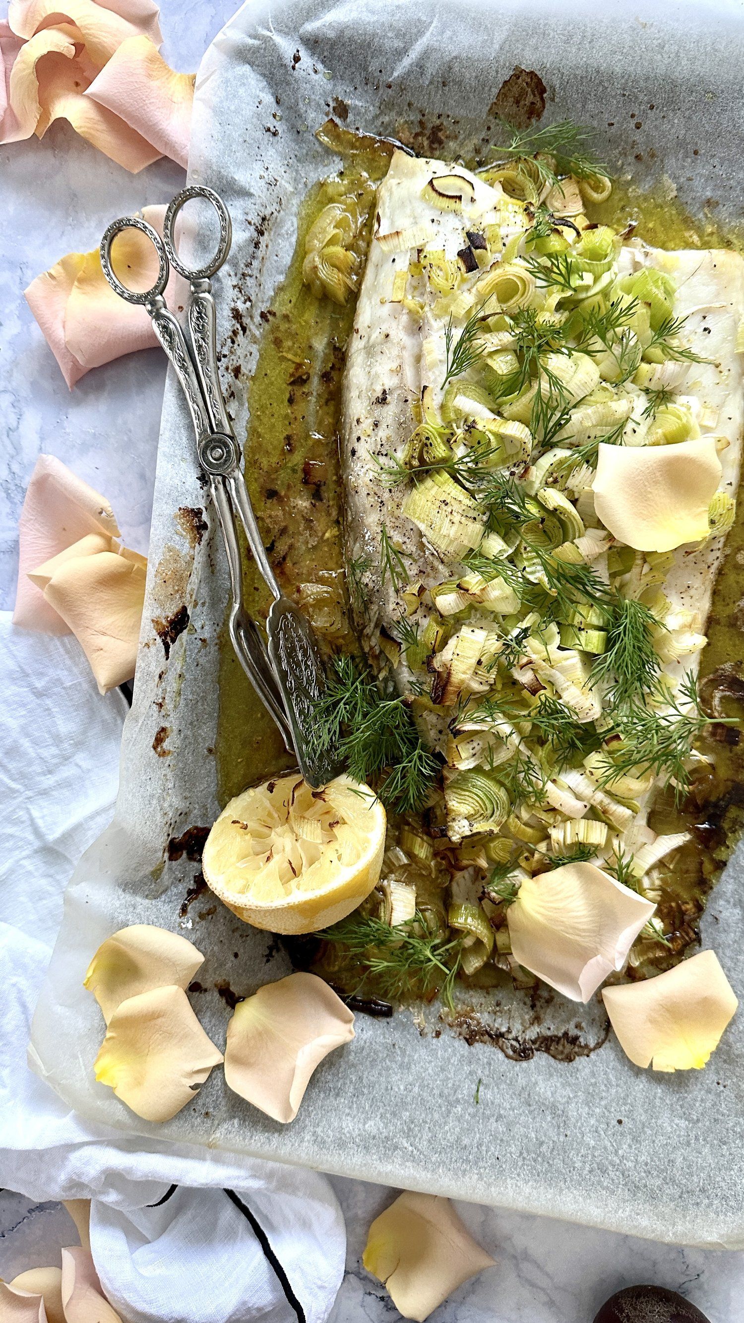 Slow-Roasted Barramundi with Lemon and Finger Lime Salsa