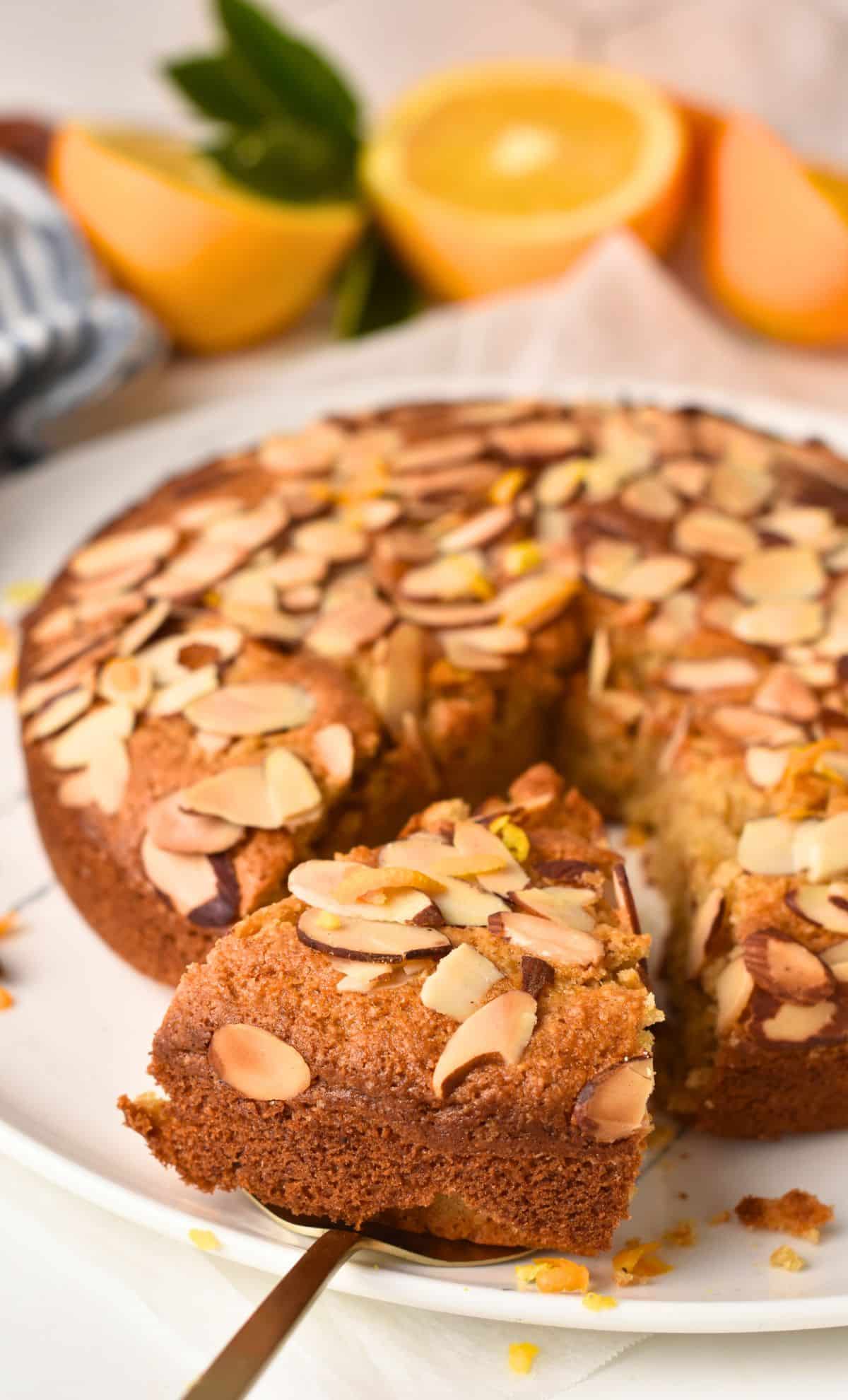 Half-Orange and Almond Cake