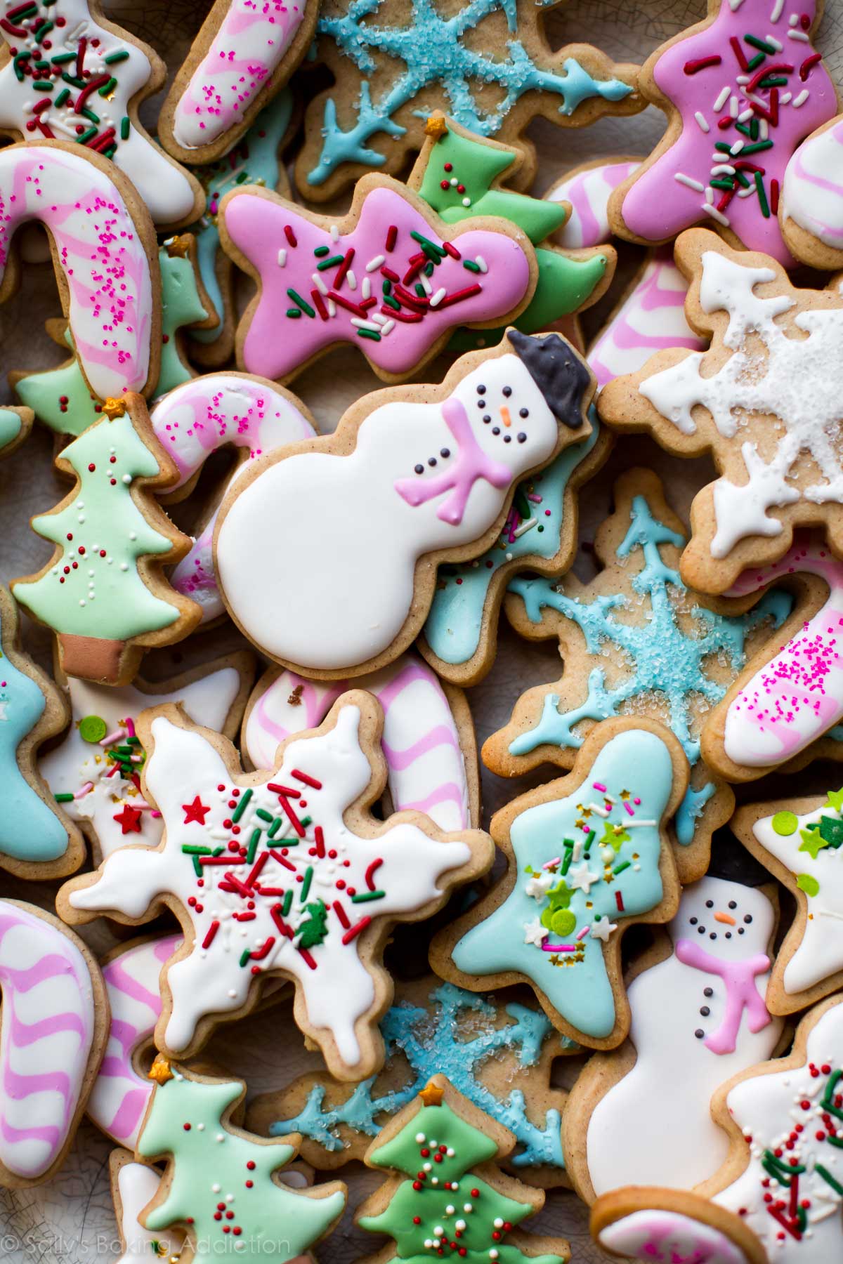Colorful Paw-Shaped Sugar Cookies with Royal Icing