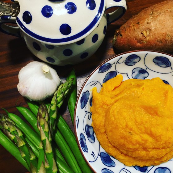 Miso-Glazed Carrot and Sweet Potato Mash