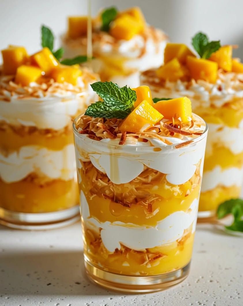 No-Bake Mango Coconut Nice Cream