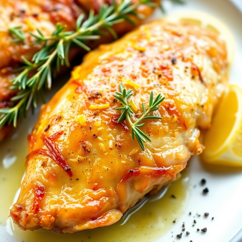 Honey-Glazed Lemon Herb Chicken with Roasted Asparagus