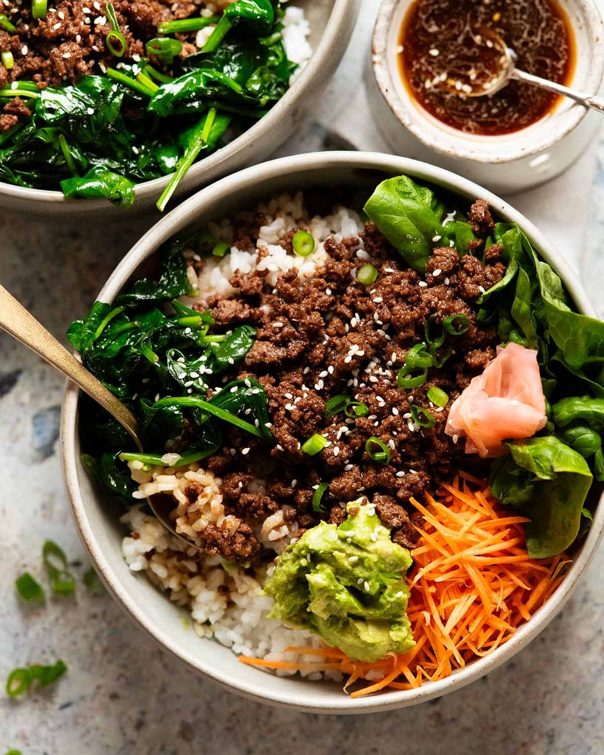 Spicy Korean-Style Pork Bulgogi Bowls
