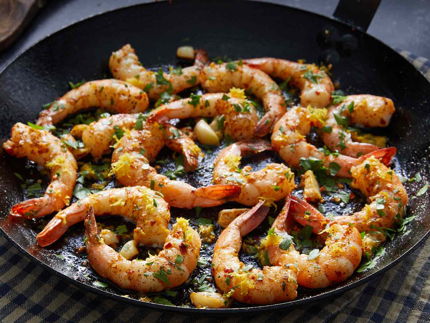 Sautéed Shrimp with Lemon Garlic and Fresh Parsley