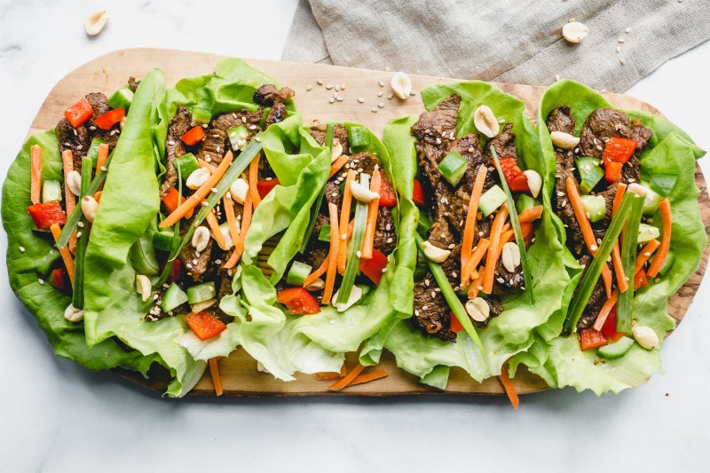 Half-Size Spicy Korean Beef Bulgogi Lettuce Wraps