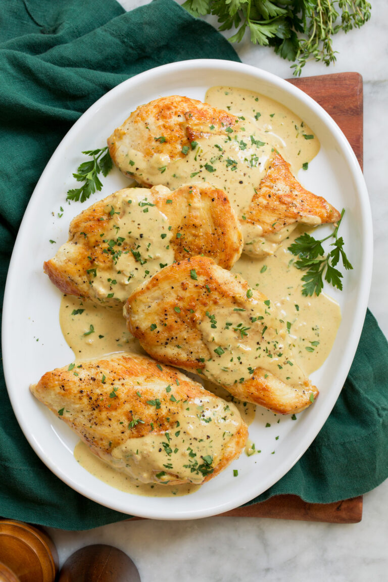 Pan-Seared Chicken with Classic Dijon Mustard Sauce
