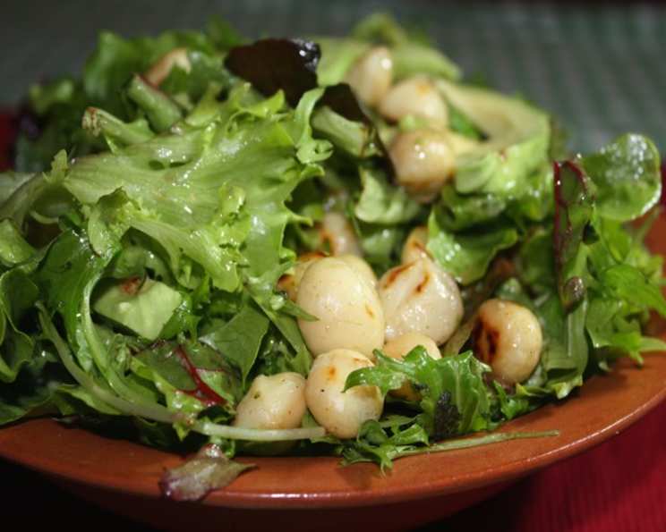 Smoky Tasmanian Pepperberry and Macadamia Nut Salad