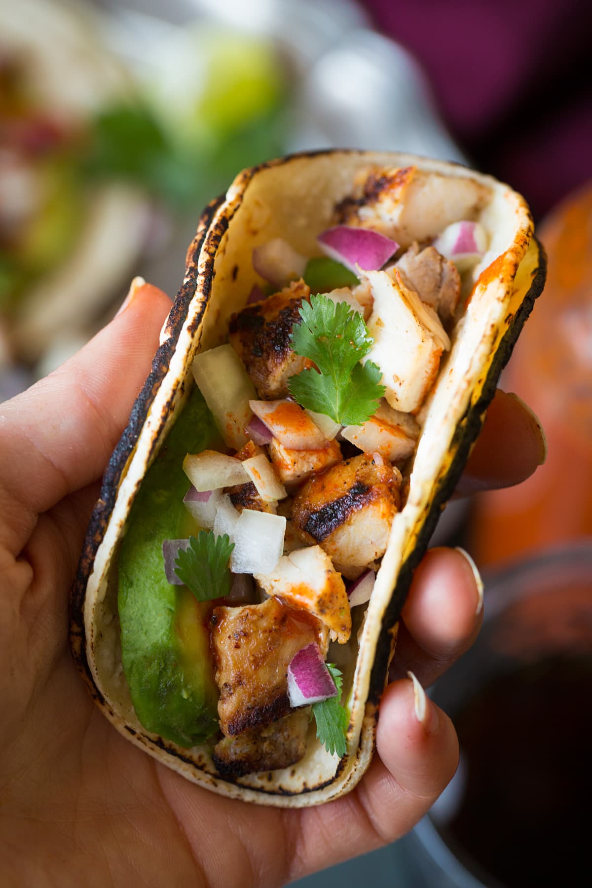 Griddled Texas-Style Taco Cabana Tacos with Spicy Salsa