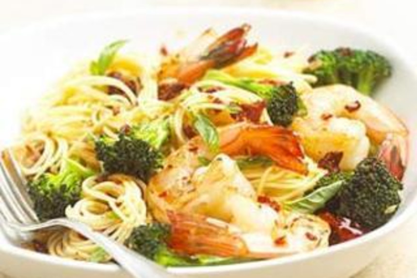 Authentic Spicy Shrimp Pasta