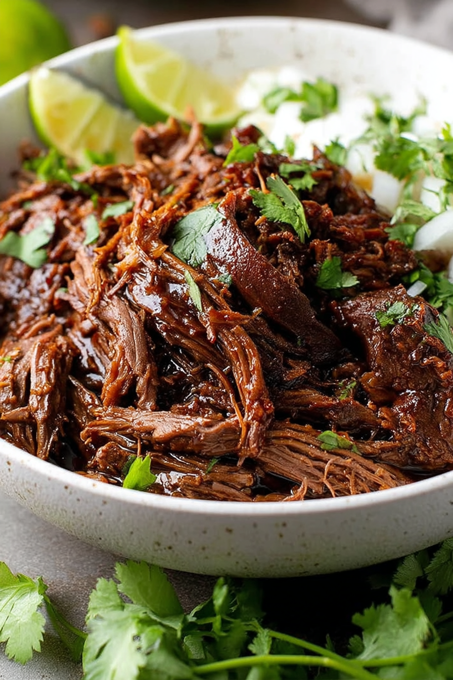 Slow-Cooked Beef Barbacoa with Chipotle and Guajillo