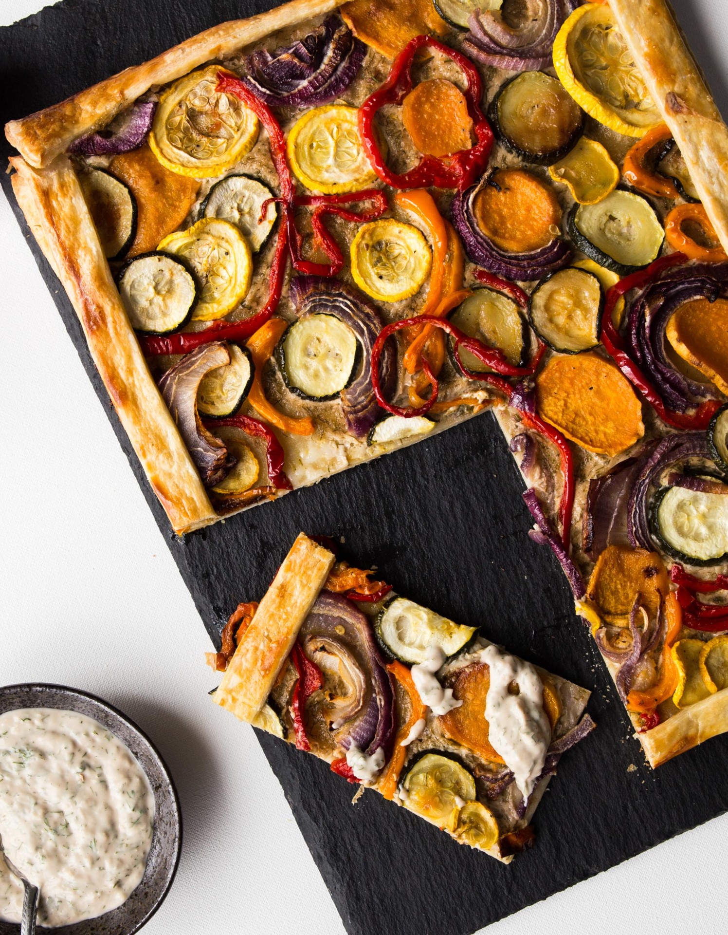 Low-Profile Herb-Roasted Vegetable Tart
