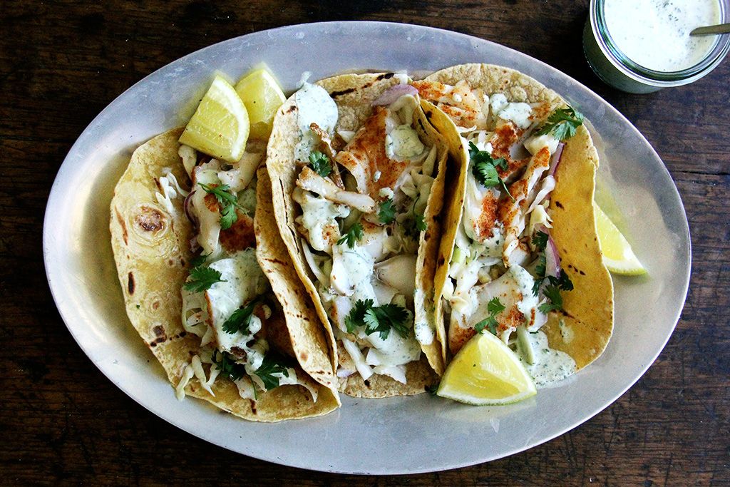 Low-Altitude Lime and Cilantro Grilled Fish Tacos
