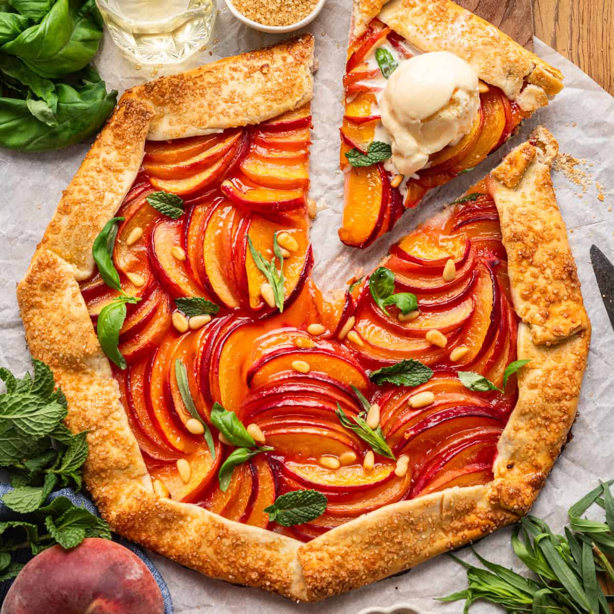 Virginia Ham and Peach Galette
