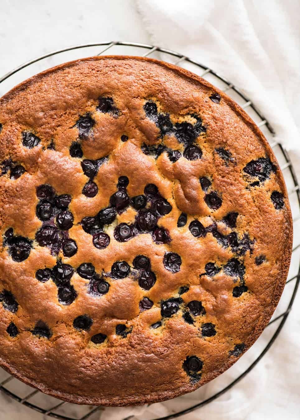 One-Bowl Lemon Blueberry Yogurt Cake