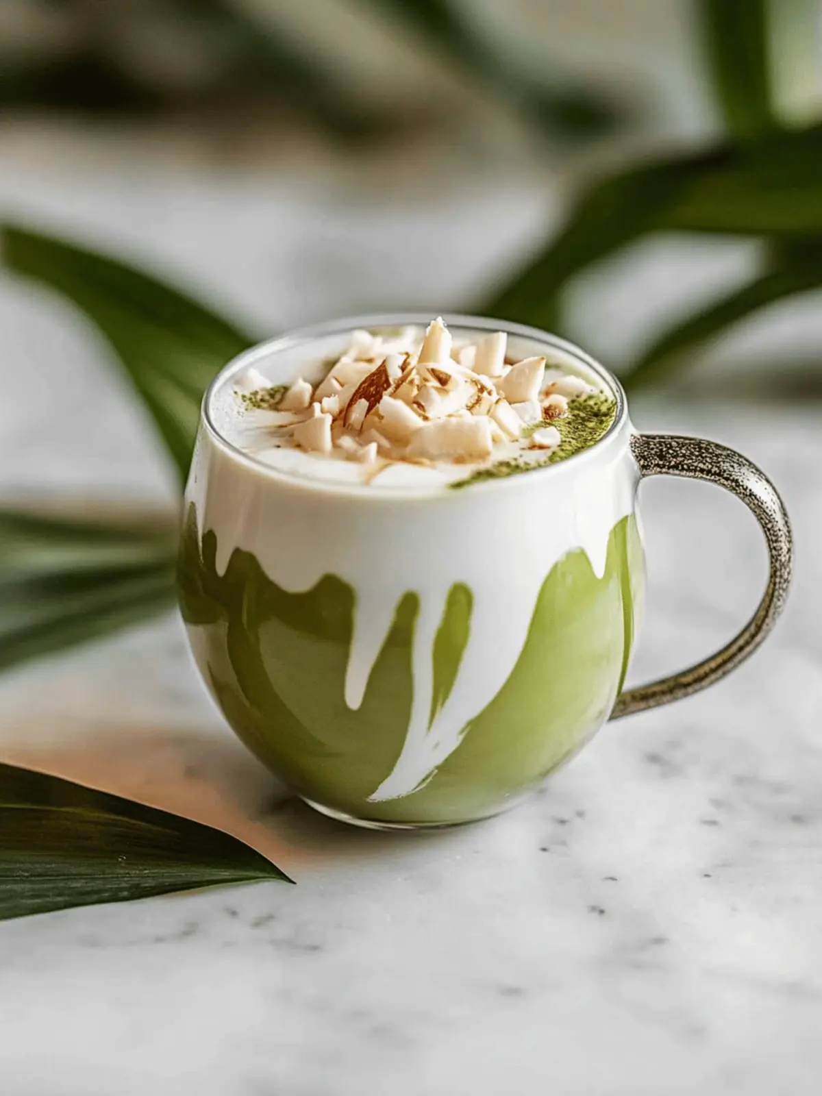Velvety Matcha Latte with Coconut Milk