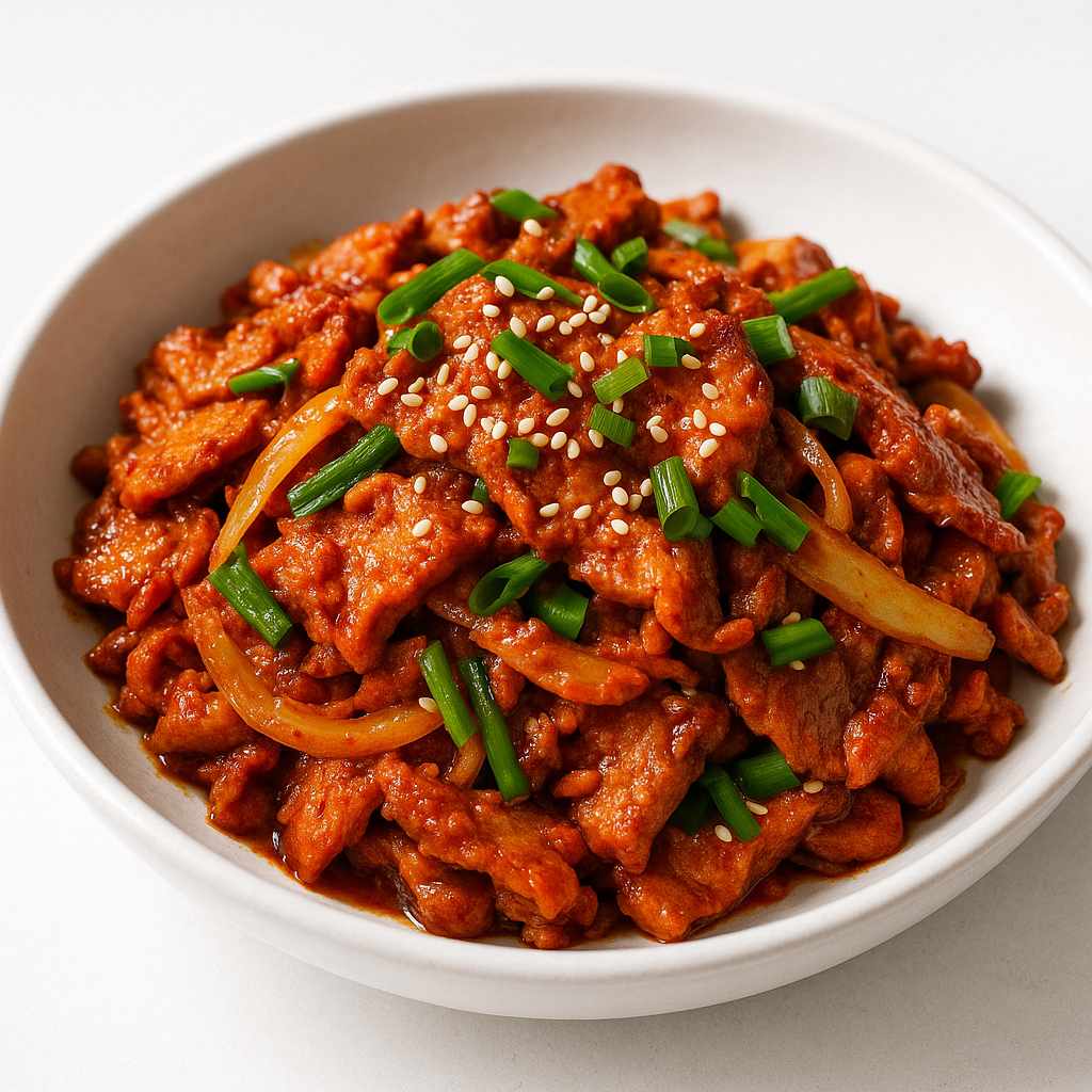 Pan-Fried Korean Pork Bulgogi with Gochujang Glaze