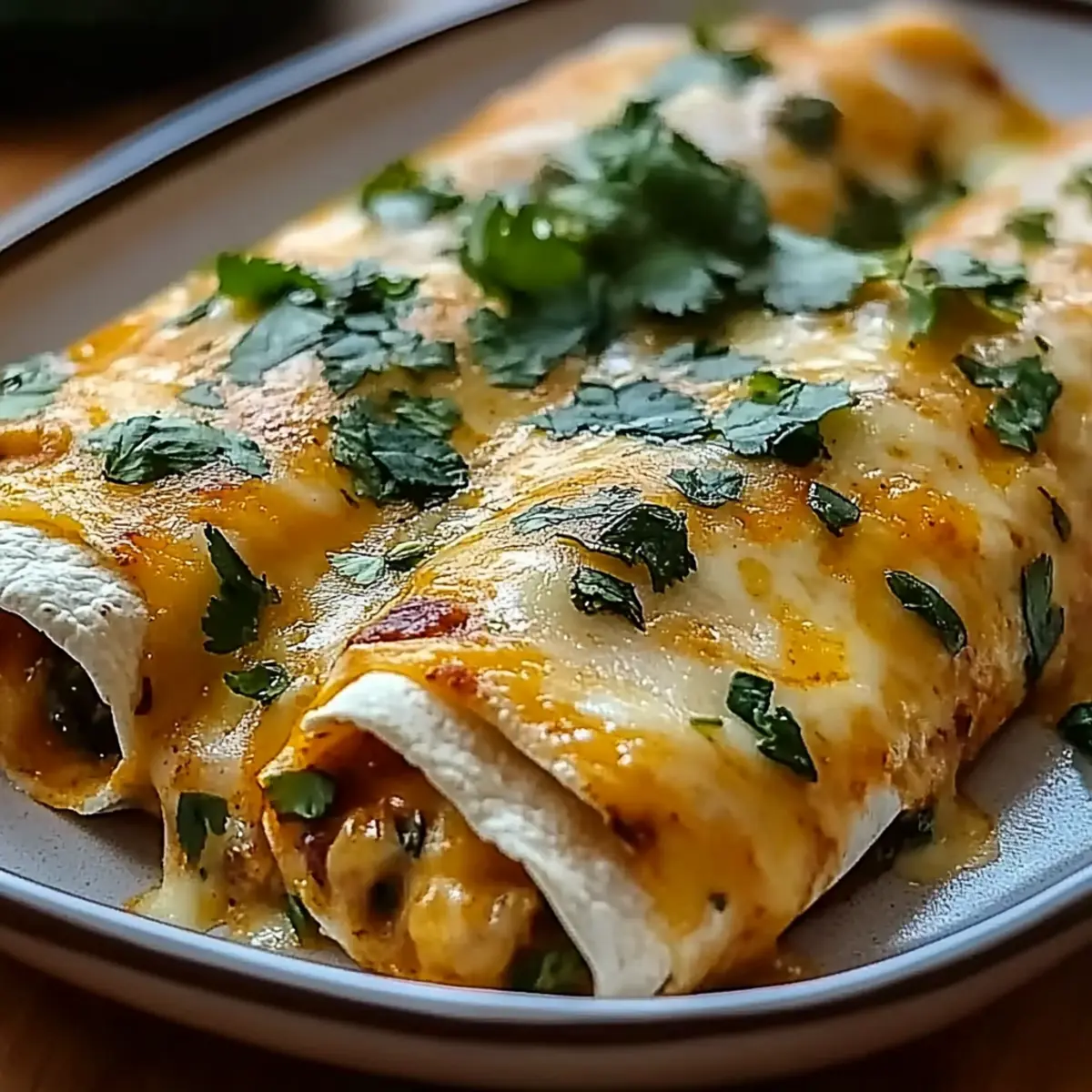 Three-Chile Enchiladas with Roasted Tomato Sauce