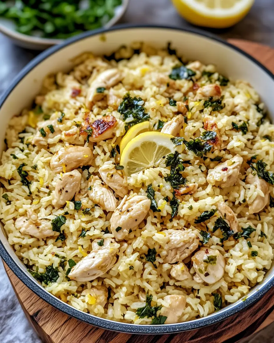 One-Pot Garlic and Herb Chicken with Lemon Rice