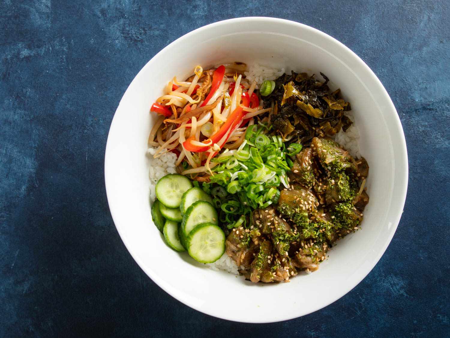 Miso-Glazed Eggplant Donburi Bowl with Scallions and Sesame