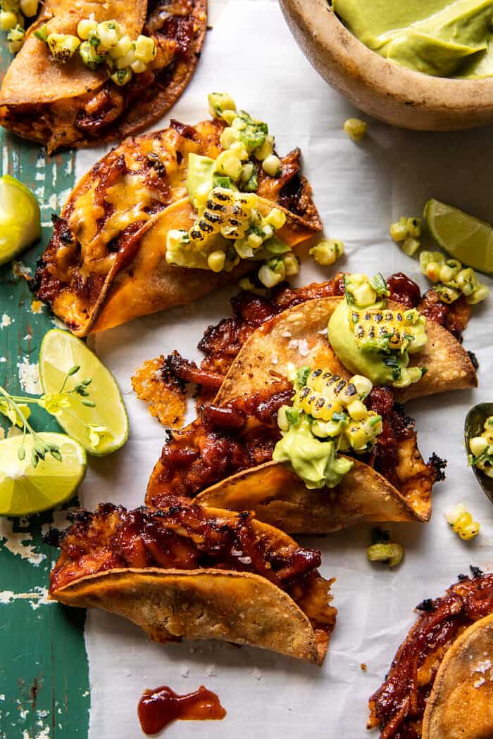 Half-Stack Grilled Beef Tacos with Charred Corn Salsa