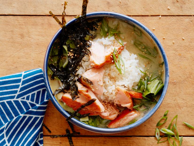 Miso-Glazed Salmon with Sesame-Ginger Rice Bowl
