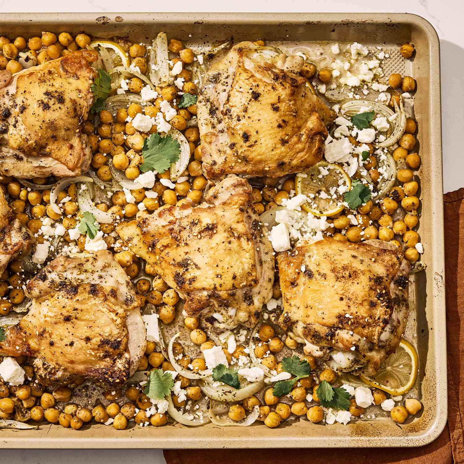 Sheet Pan Za’atar Chicken with Chickpeas and Lemon